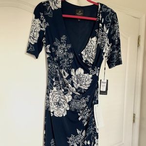 New with tags Adrianna Papell side ruched dress